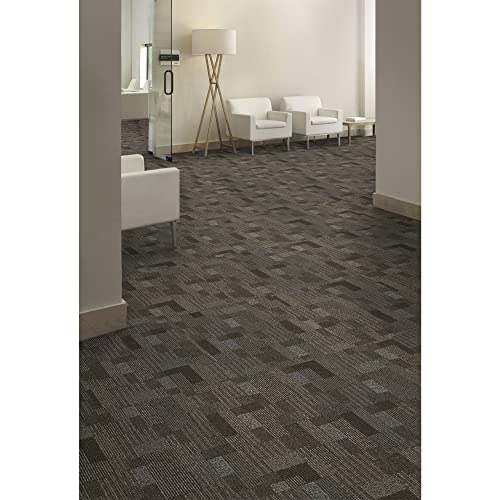 Image of Mohawk Basics 24 inch x 24 inch Berber (Loop pile), 0.09 inch Pile Height, Carpet Tile, PET Fiber, Coffee Color, (24 Tiles), (96 sqft /carton)