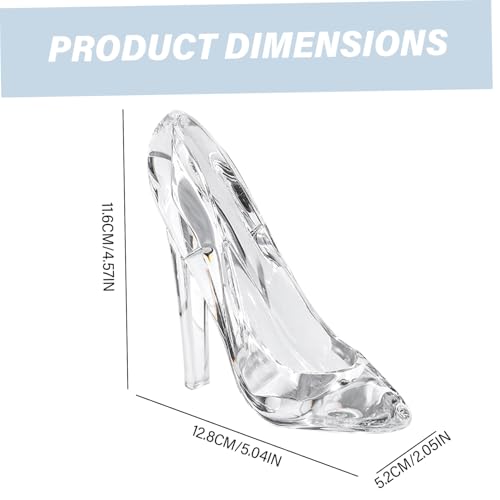 Cinderella Glass Slipper Acrylic Crystal High Heels Shoes Ornament Crystal Shoe Decorative Womens High Heels for Wedding and Birthday2