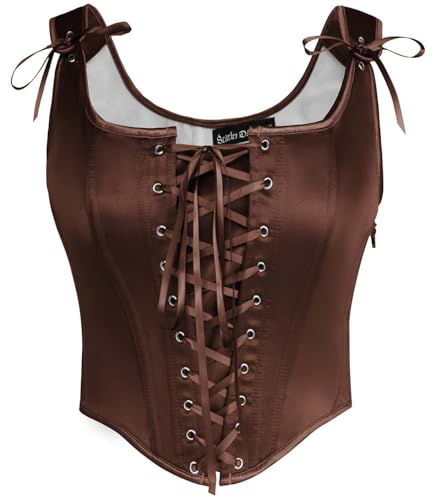 Image of Scarlet Darkness Women Renaissance Corset Pirate Bustier Top Bodice Bodyshaper