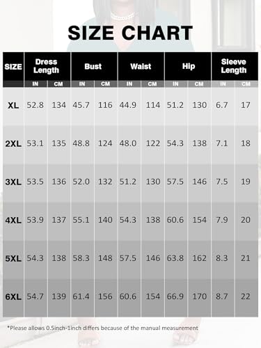 Image of Plus Size Maxi Dress for Women Short Sleeve V Neck Casual Loose Sundress with Pockets