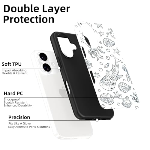 Coque iPhone 16 MagSafe hybride double couche évite cassure et rayure