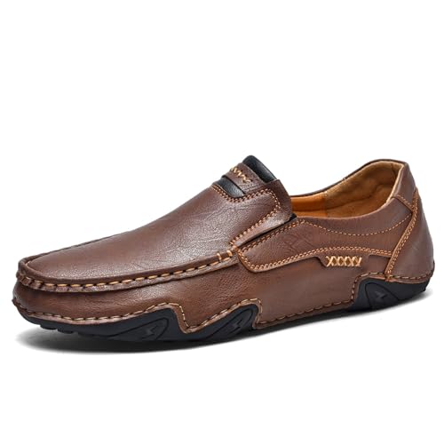 Men's Leather Slip On Loafers Casual Shoes Comfortable Lightweight Walking Driving Dress Loafers for Daily Wear4