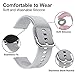 Minggo Band Compatible with Samsung Galaxy Watch Active/Active2 40mm/44mm,Silicone Sports Wristband Replacement Compatible for Galaxy Watch 42mm/Gear S2 Classic/Gear Sport Smart Watch (Grey)