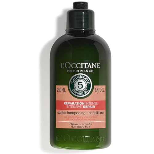 L'OCCITANE - Après-Shampoing Réparation Intense - 250 ml - Cheveux secs et abîmés - Fabriqué en France