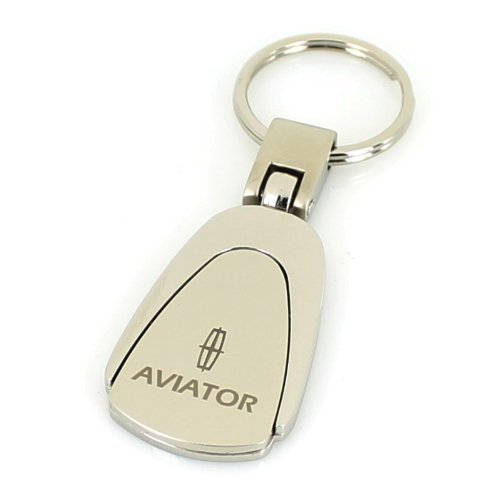 Elite Automotive Products, Inc. Tear Drop Keychain for Lincoln Aviator (Chrome)