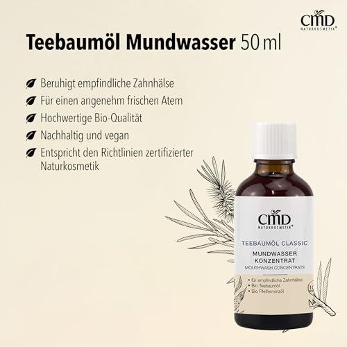 CMD Naturkosmetik Teebaumöl Mundwasser, 50ml – Bild 4