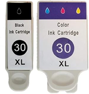 2 High Capacity Non Oem replacement Compatible with Kodak 30XL Compatible Ink Cartridges Combo Pack 30 Black + 30CL Colour For ESP C110 ESP C310 ESP C315 ESP Series C100 ESP Series C300 ESP Office 2150 ESP Office 2170 ESP Office Series 2100 Hero 3.1 Hero 5.1 AIO Printer
