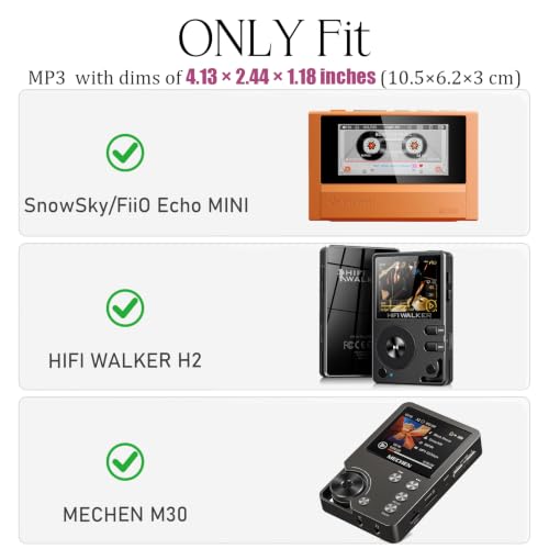 Image of Carrying Case for HiFi Walker H2 / SnowSky /FiiO Echo MINI /Surfans F20 / MECHEN M30 HiFi MP3 Music Player(Case Only) (Orange)