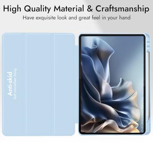 Image of Robustrion Case for Moto Pad 70 Pro 13 inch Cover Case with [Pencil Holder] [Soft Flexible Case] for Motorola Pad 70 Pro 13 inch Cover Case [Auto Sleep Wake Support] - Ocean Black