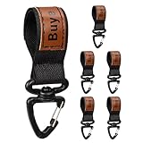 Mosquetón con Gancho para Cinturón - 6 Piezas Hebilla Giratoria De 360 Grados De Cinta De Nylon,Mosquetones De Cierre De Correa,Para Deportes De Aire Libre Camping Senderismo Mochilero Bolsas Mochilas