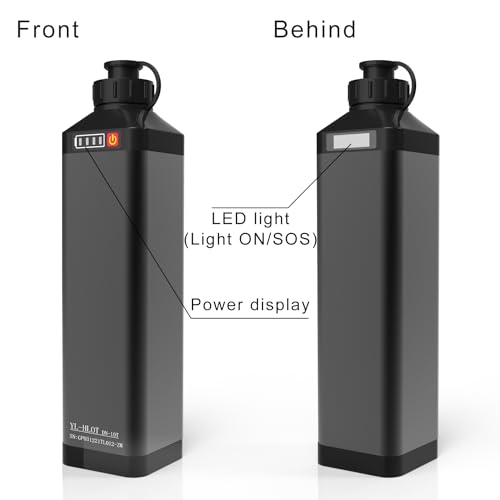 Image of Super Mini 14.8V 10000 mAh Electric Reel Battery. Aluminum Alloy Rustproof Case. Compatible with Daiwa & Shimano Electric Fishing rReels. High Performance and Reliable Power Supply