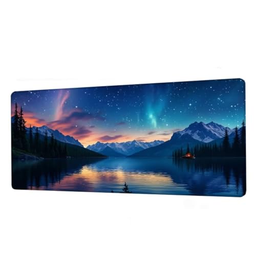 Tapis de souris gamer aurore bleue pour sublimer votre bureau