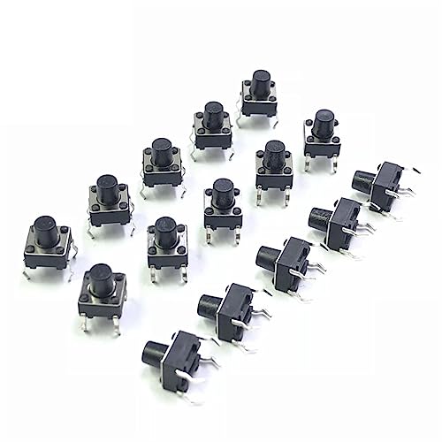 Micro switch tactil de boton pulsador 6x6x7mm de 4 pines para sustitucion de componentes PCB 2