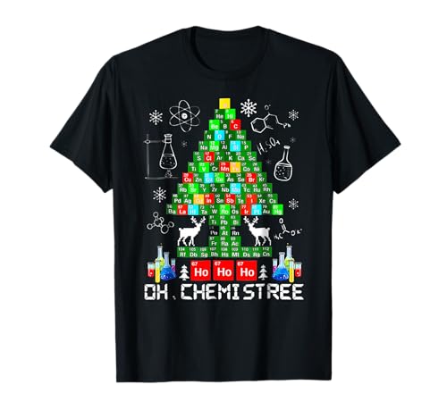 BORN Oh Chemistree Funny Science Christmas Tree Chemistry Chemist T-Shirt