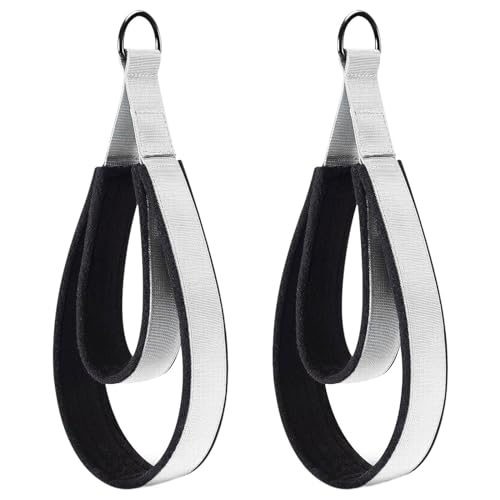 FytStycale 2Pc Pilates Double Loop Straps,D Rings Straps,Comfortable Grip Straps