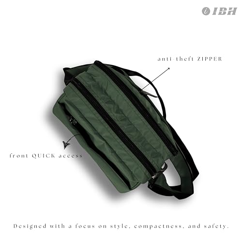 Image of I. B. H IBH Stylish Sling Bag for Men & Women CrossBody small Passport Travel side massanger one strap shoulder bag With Antitheft pocket also Waterproof Durable Adjustable