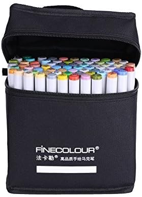Juego artístico marcadores gráficos Yosoo Finecolour EF101 para manga, con bolsa de almacenamiento, para principiantes o estudiantes