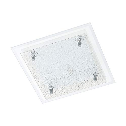 Preisvergleich Produktbild EGLO PRIOLA Wand- / Deckenleuchte, Stahl, Integriert, 9.7 W, weiss, chrom