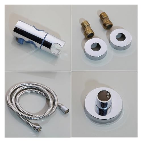 Kits de douche de salle de bains résistant au calcaire avec mitigeur de douche