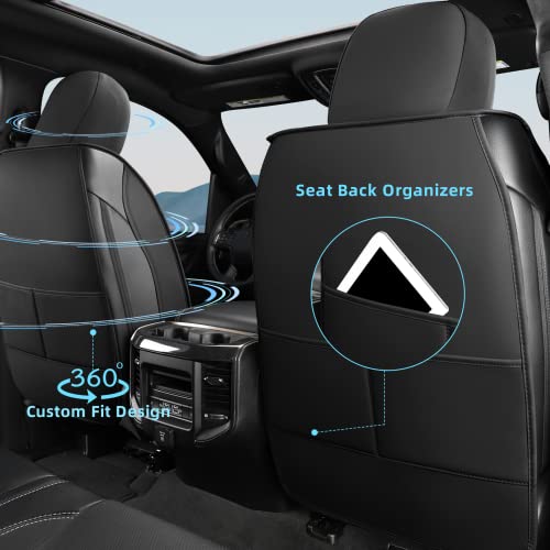 Housse de siège auto Dodge Ram imperméable en cuir noir pour protéger efficacement le pick-up - 5