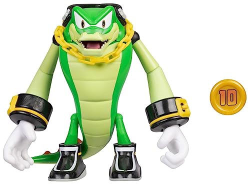 Sonic The Hedgehog 4" Articulated Action Figure Collection (Vector), Multicolor, 4 Inch - Image 2