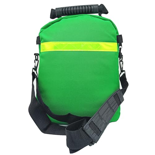 Image of First Aid Bag AED Medical 1st Aid Empty Rescue Defibrillator First Responder Bags for Emergency Critical Healthcare Protection (Bag Only) (Green)