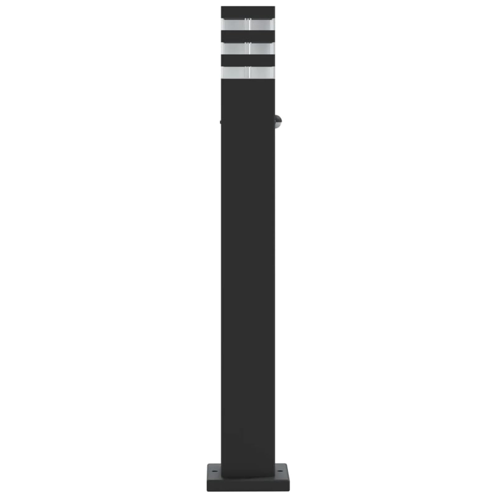 LAPOOH Lampada da Terra per Esterni con Sensore Nera 80cm in Alluminio,Lampade da Terra,Lampada da Terra Moderna,Lampade da Terra per Soggiorno-4006401