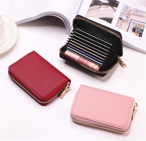 Card Holder With Large Capacity And Multiple Card Slots, Small And Stylish Simple Coin Purse(Pink)4