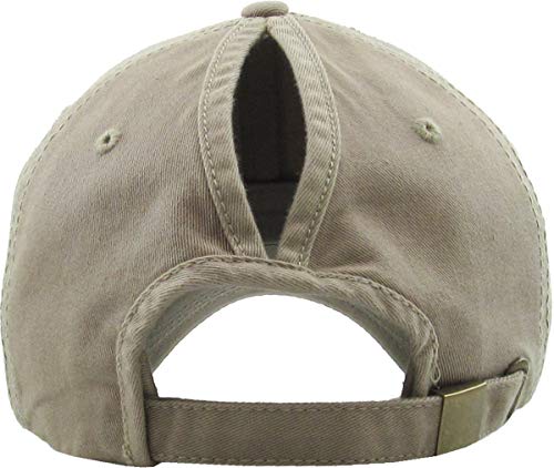 Image of Classic Plain Ponytail Messy High Bun Headwear Adjustable Cotton Trucker Mesh Glitter Hat Baseball Cap