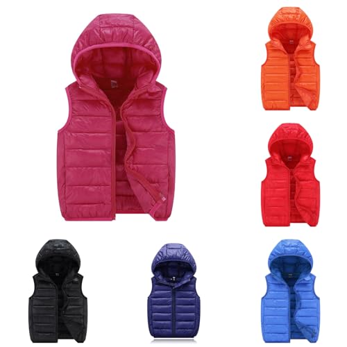 Toddler Boys Girls Vest Sleeveless Jacket Gilet Fall Winter Outerwear Zip up Cute Soft Waistcoat Jackets