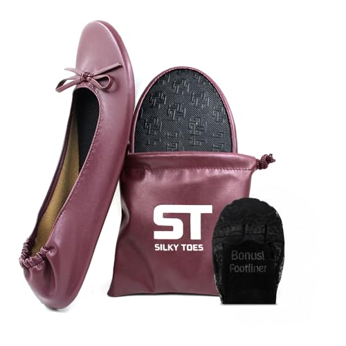 Image of Silky Toes Foldable Flat Shoes for Women | Portable Ballet Flats for Weddings, Parties, Events, Travel |Comfortable Cushioned