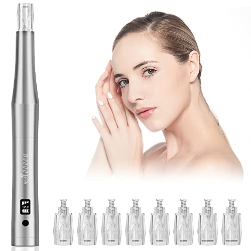 Dermapen Nano – Aooeou Microneedling Pen Eléctrico, Nano Microagujas Pen Derma Pen Recargable, dispositivo antienvejecimiento