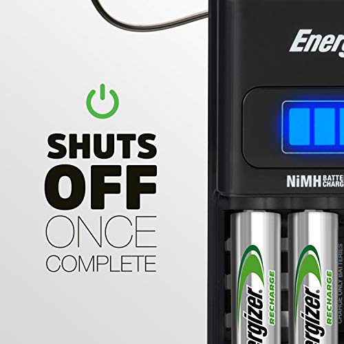 image for Energizer AA/AAA 1 Hour Charger with 4 AA NiMH Rechargeable Batteries 