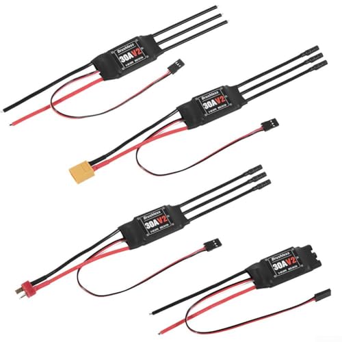 Jotekonoby 2-4S Brushless 30A ESC con 5V2A UBEC, controllo regolare dell'acceleratore per RC Quad, opzioni di interruzione della tensione, rilevamento delle cellule LiPo (D) Jotekonoby 2-4S Brushless 30A ESC con 5V2A UBEC, controllo regolare dell'acceleratore per RC Quad, opzioni di interruzione della tensione, rilevamento delle cellule LiPo (D)