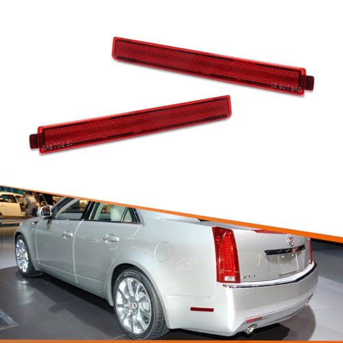 Reflectores traseros ADIIL para Cadillac CTS 2008-2013 luces de marcador lateral de parachoques
