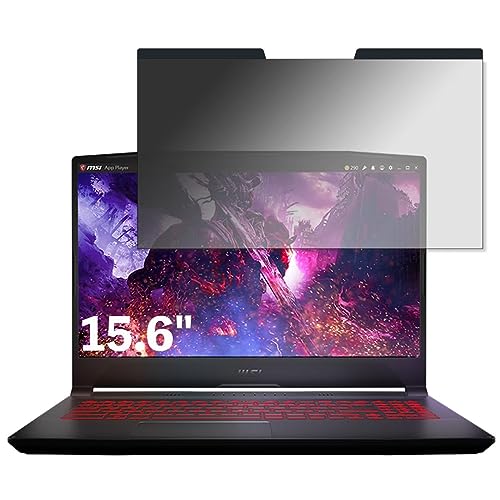 MSI PC Katana GF66 15.6�C���` 16:9 �Ή� �}�O�l�b�g�� �`�����h�~�t�B���^�[ �v���C�o�V�[�t�B���^�[ �u���[���C�g�J�b�g �p�\�R�� PC �t���ی�t�B���� ���ʎg�p�\ ���˖h�~ ���E�ȒP �ی�V�[�g