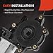 A-Premium Power Window Lift Motor Compatible with Nissan Altima 1993-2001, Frontier 1998-2004, Pathfinder 1987-2000, Maxima, Sentra, Quest & Infiniti G20, I30, QX4 & Mercury Villager, 2 Pins