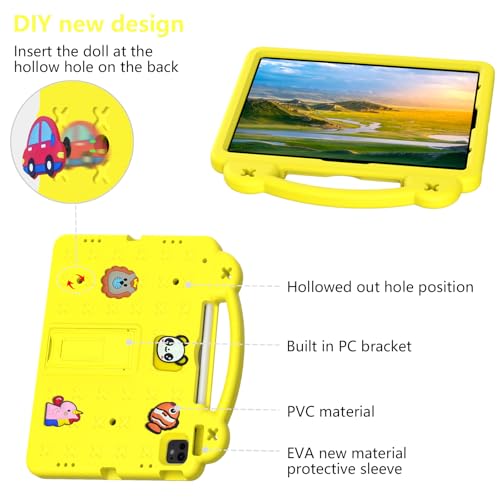 Coque antichoc Lenovo Tab M10 Plus Gen 3 avec support rotatif et sangle