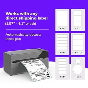 Rollo USB Shipping Label Printer - Commercial Grade 4x6 Thermal Printer — photo 4 of 6
