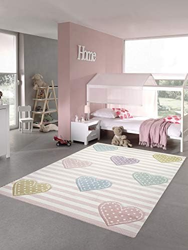 Traumhafter Kinderteppich Mit Herzen - Kuschelig Weich Fürs Zimmer