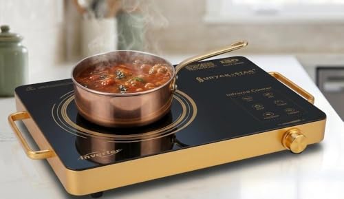 Image of SURYA K-STAR SOLD BY TOSAA INFRARED COOKTOP| 2500W | Touch Control, Insect Proof Design, Multi Cooking Function