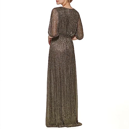 Image of Eliza J Womens Elbow Sleeve V-Neck Long Dress