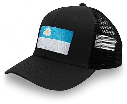Image of International Tie City Hat for Men and Women, Adjustable Snapback Trucker Baseball Cap with Embroidered Patch