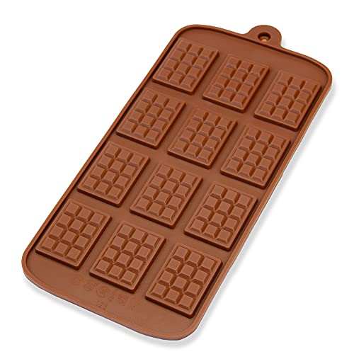 BlueFox Silikonform mit 12 Schokotafeln, Schokoladenform, Eiswürfelform, Pralinenform, Praline,...