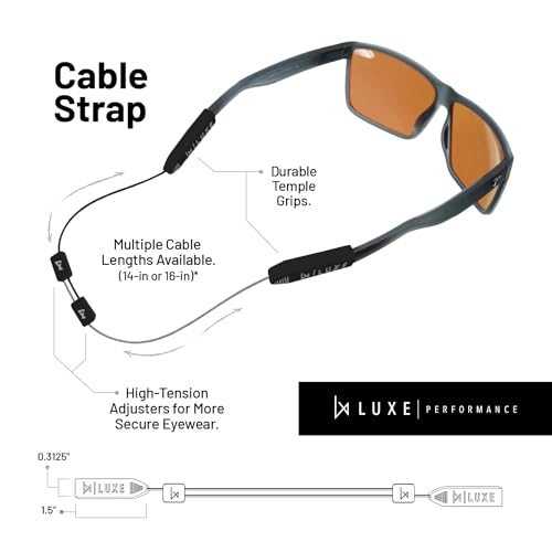 Image of Glasses Strap- Eyewear Retainer, Sunglasses Strap, Eyeglasses Strap, Adjustable Cable Straps, Glasses Holder