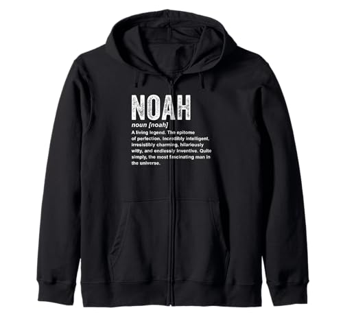 Nom Noah Définition drôle Prénom Noah Sweat à Capuche