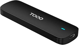 TOOQ TQE-2201B – Externes Gehäuse für M.2 NVMe SSD, Aluminium, Schwarz