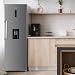 HADEN Tall Larder Fridge - With Drinks Dispenser - 356L Capacity - Digital Temperature Control - 4 Glass Shelves - Crisper Drawer, 2 Extra Drawers - 185cm Height