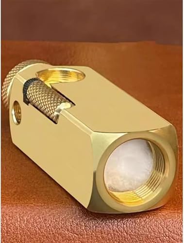 Image of Smoke King Brass Lighter Vintage Trench-Style, Refillable Oil Flame (Fuel Not Included)