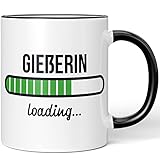 JUNIWORDS Tasse, Gießerin loading, Schwarz (6198430)